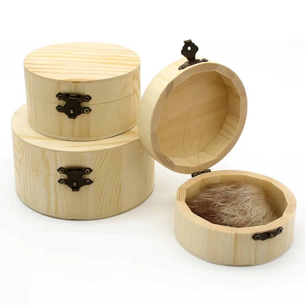 

Creative Pet Hair Keepsake Box Handcrafted Moisture Proof Pet Memorial Container Eco-Friendly Dustproof Pet Tooth Collection Box