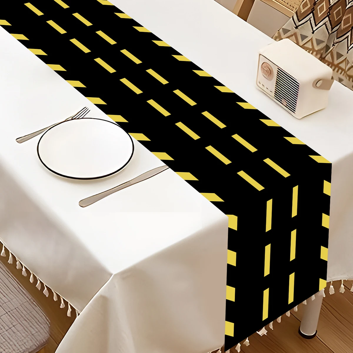 Racing Car Birthday Party Supplies Checkered Tablecloth Racetrack Table Runner Table Covers Boy Race Car Themed Party Decoration