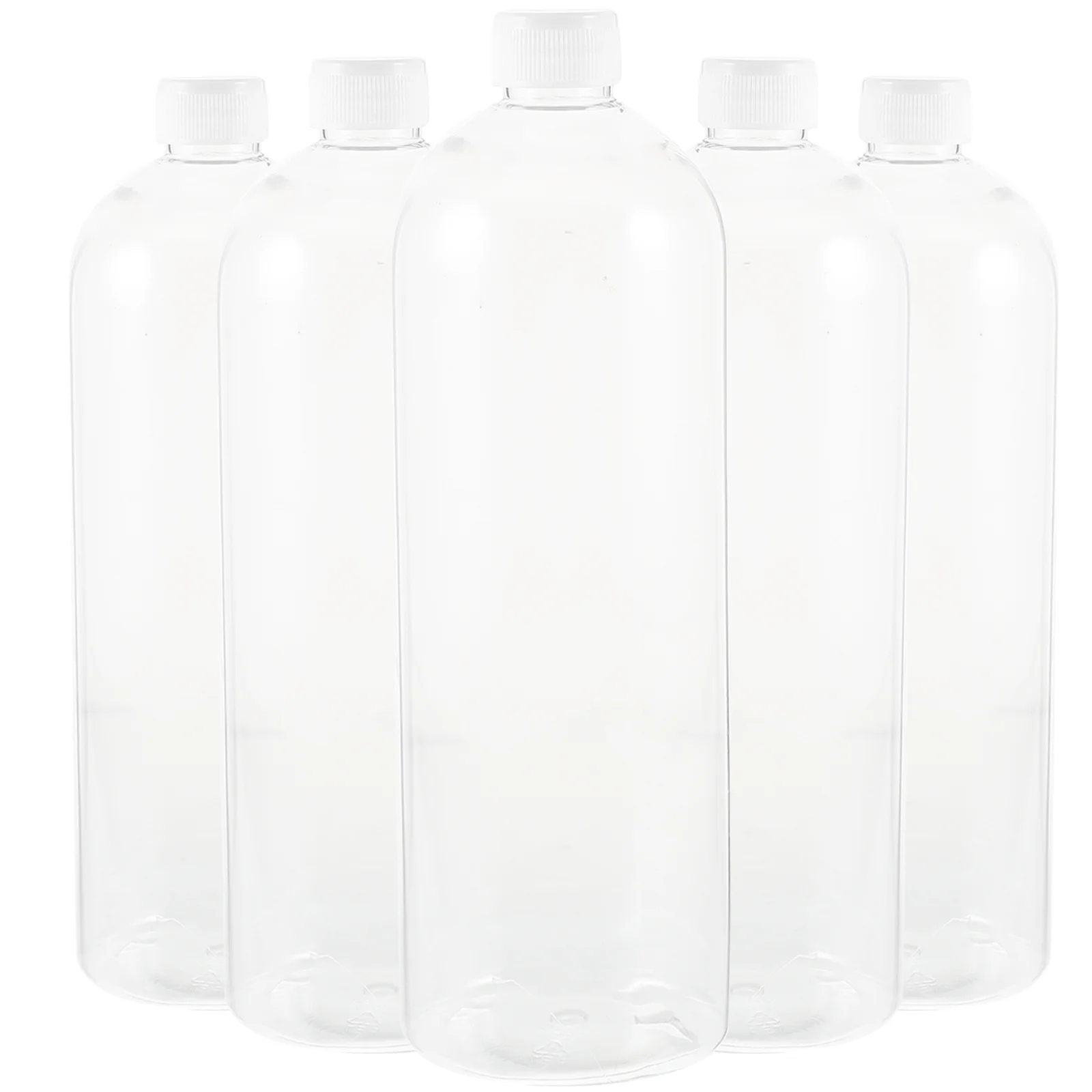 5 Pcs Soap Dispenser Travel Hand Refillable Airless The Pet Squeezable Empty Plastic Bottles