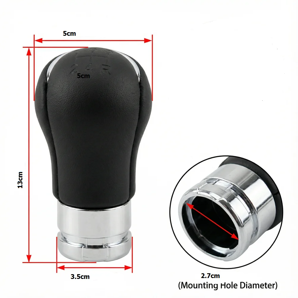5/6 Speed Car Gear Shift Knob Manual Lever Shift Change Knob For Toyota Hilux 2015 2016 2017 2018 2019 2020 Car Accessories