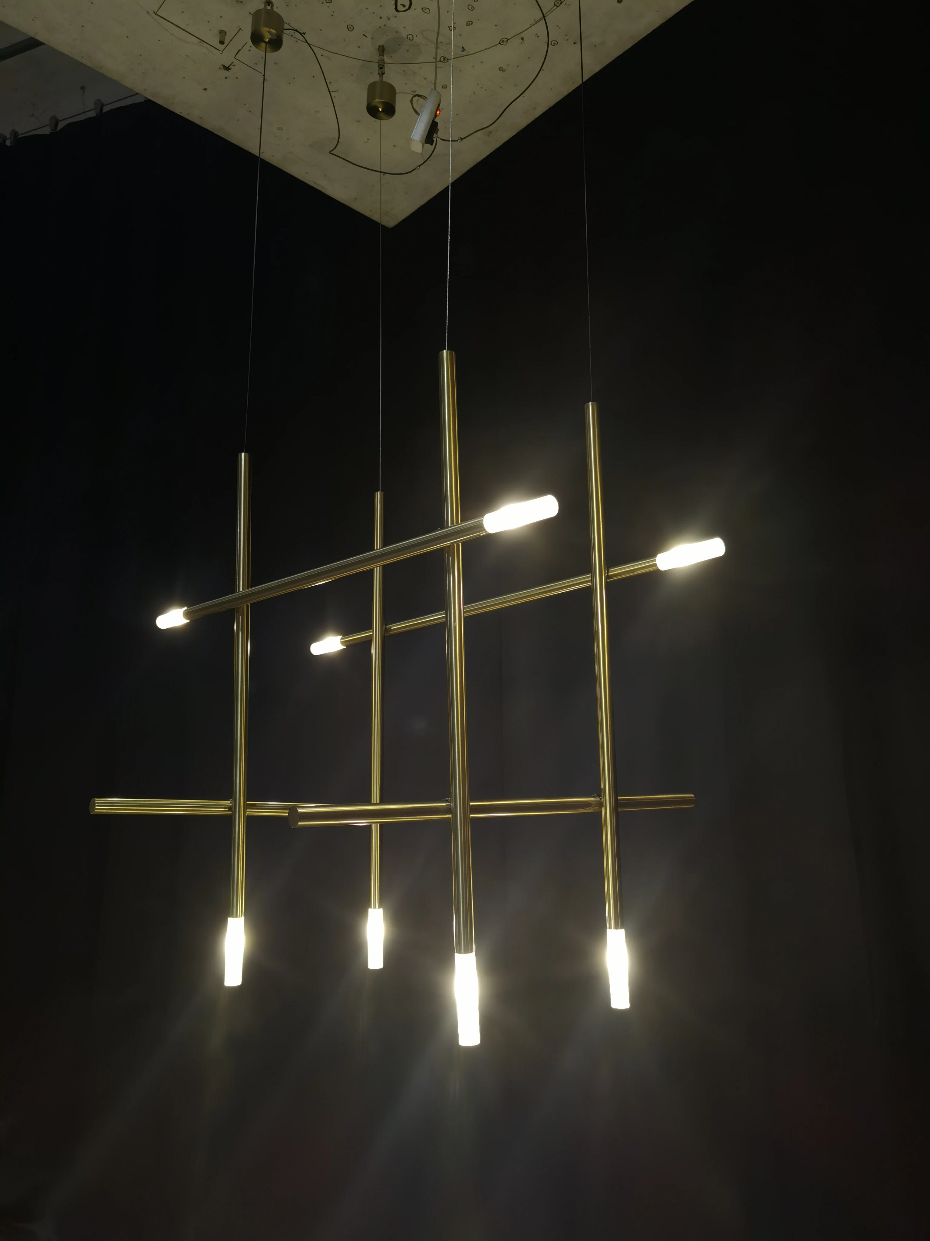 Nordic Stil Moderne Stick Form Gold Moderne Decken Lampe Licht Innen Beleuchtung LED Kreative Kronleuchter
