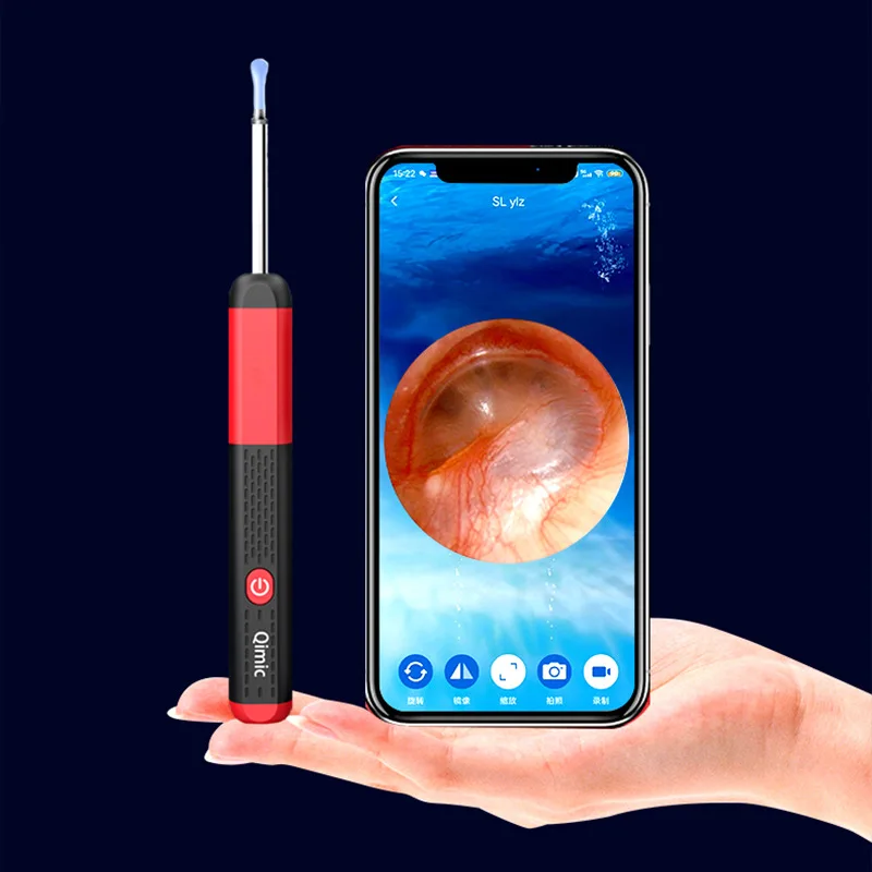 Wireless Otoscope 3.9mm Ultra-HD WiFi Ear Scope Camera with Earwax Removal Tool Ear Cleaner with Gyroscope For IOS Android