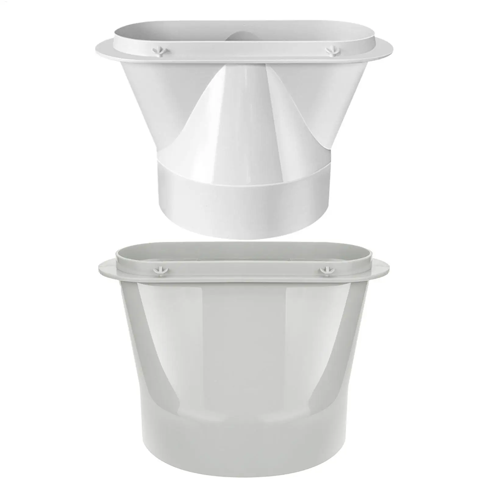 Adaptateur de tuyau de climatisation portable, tube plat de 130/150 mm de diamètre, interface de conduit de climatisation pour chambre, garage, salon