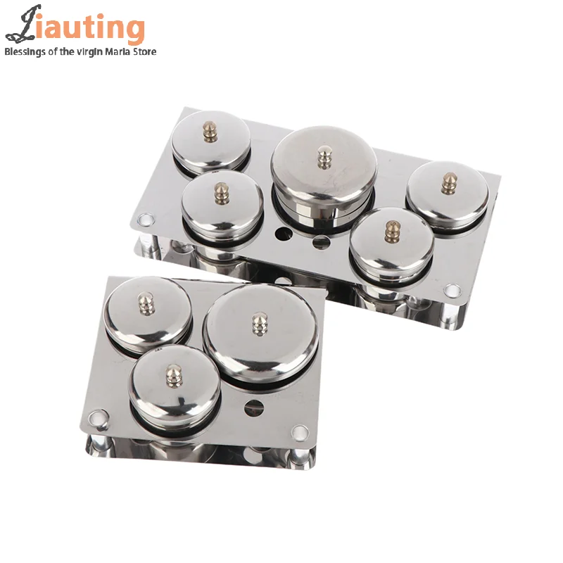 3/5pcs Stainless Dappen Dish Cups Set Salon Manicure Acrylic Powder Liquid Container Organizer Tray Dappen Dish Nail Art Tools