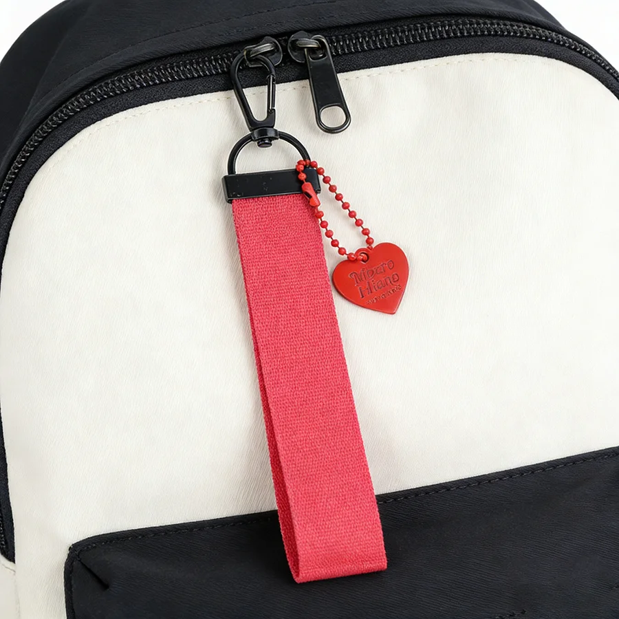 Selected High Quality Fabric Keychain Unisex 5 Colors Available Cute Heart Bag Backpack Charm Pendant Decoration Love Key Ring