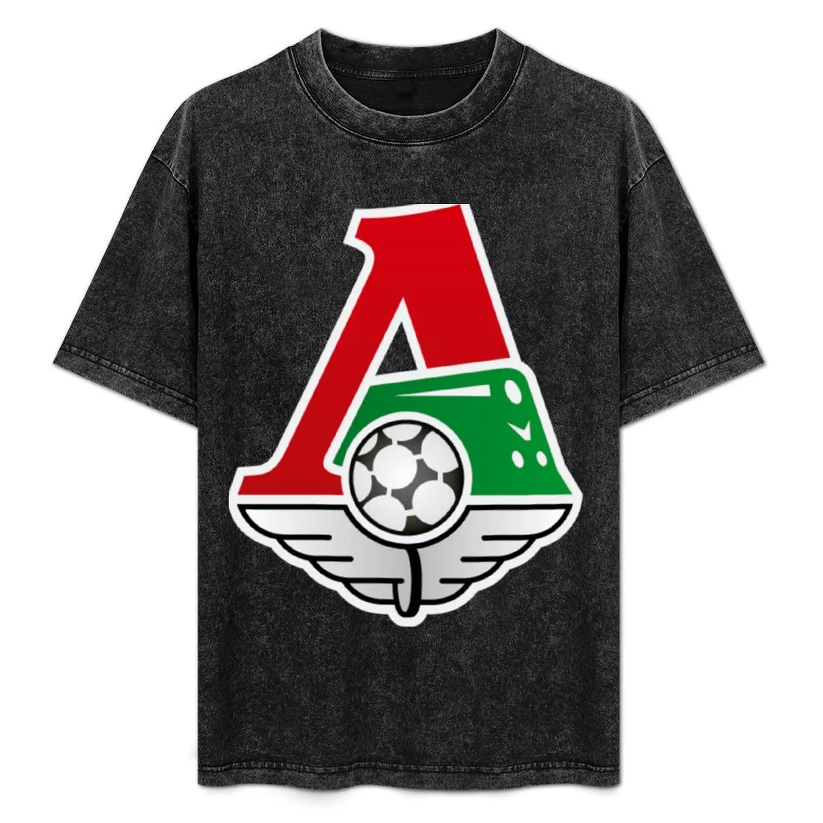 

FC Lokomotiv Moscow логотип T-Shirt vintage graphic tee graphics Short sleeve tee funny t shirts men