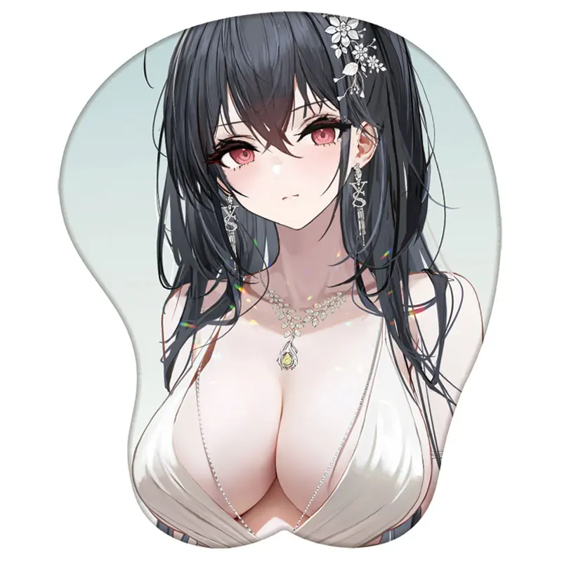 Anime Azur Lane Wrist Support Mousepad Eugen Enterprise Belfast Z23 3D Silicone Mouse Pad Megumin Sexy Oppai Wrist Rest MousePad