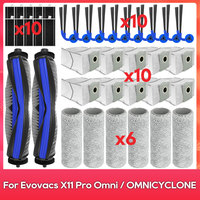 Fit For ( Evovacs X11 Pro Omni / X11 OMNICYCLONE ) Main Side Brush Filter Mop Dust Bag Robot Vacuum Cleaner Accessories Part