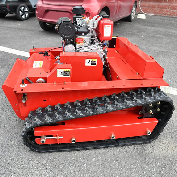 9HP Garden Use Grass Cutting Machine Flail Mower 500mm 800mm Orchard Crawler Remote Control Lawn Mower