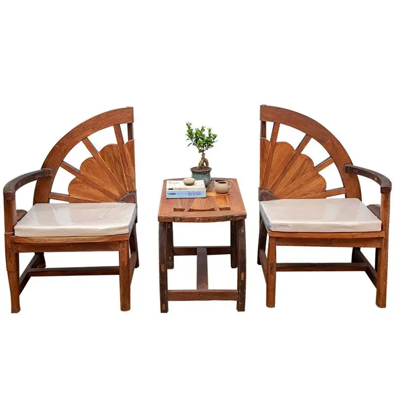 

Coffee table chair three-piece set, Thai handmade balcony table and chairs South East Asia style sofa