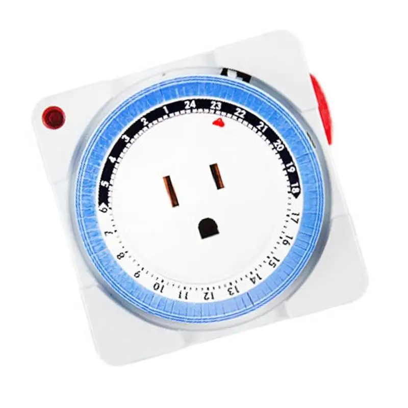 Y1UB Worldwide Sockets Adapters Mechanical Timer Switches 15Minute Function Energy Savers