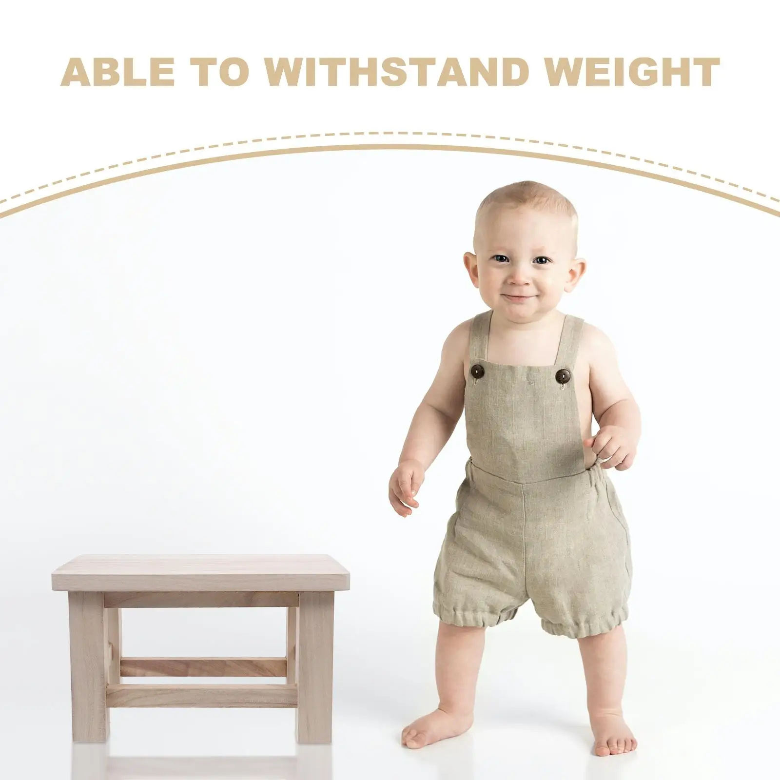 Solid Wood Use Small Step Small Stools Stool Low Height Change Shoes Kids Seat Step Stool For Adults Original Color