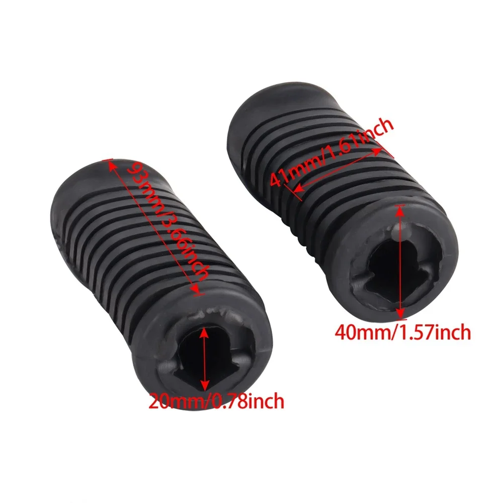 Couvercle de support avant noir، repos-pieds، كادر en caoutchouc، pédales pour Honda CG125 bt