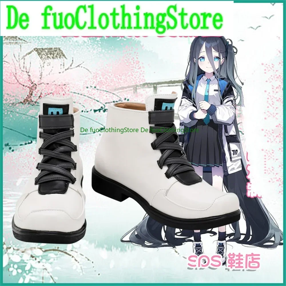 الأزرق الأرشيف Tendou Arisu تأثيري أحذية الأحذية لعبة أنيمي هالوين عيد الميلاد Defu متجر أحذية الملابس