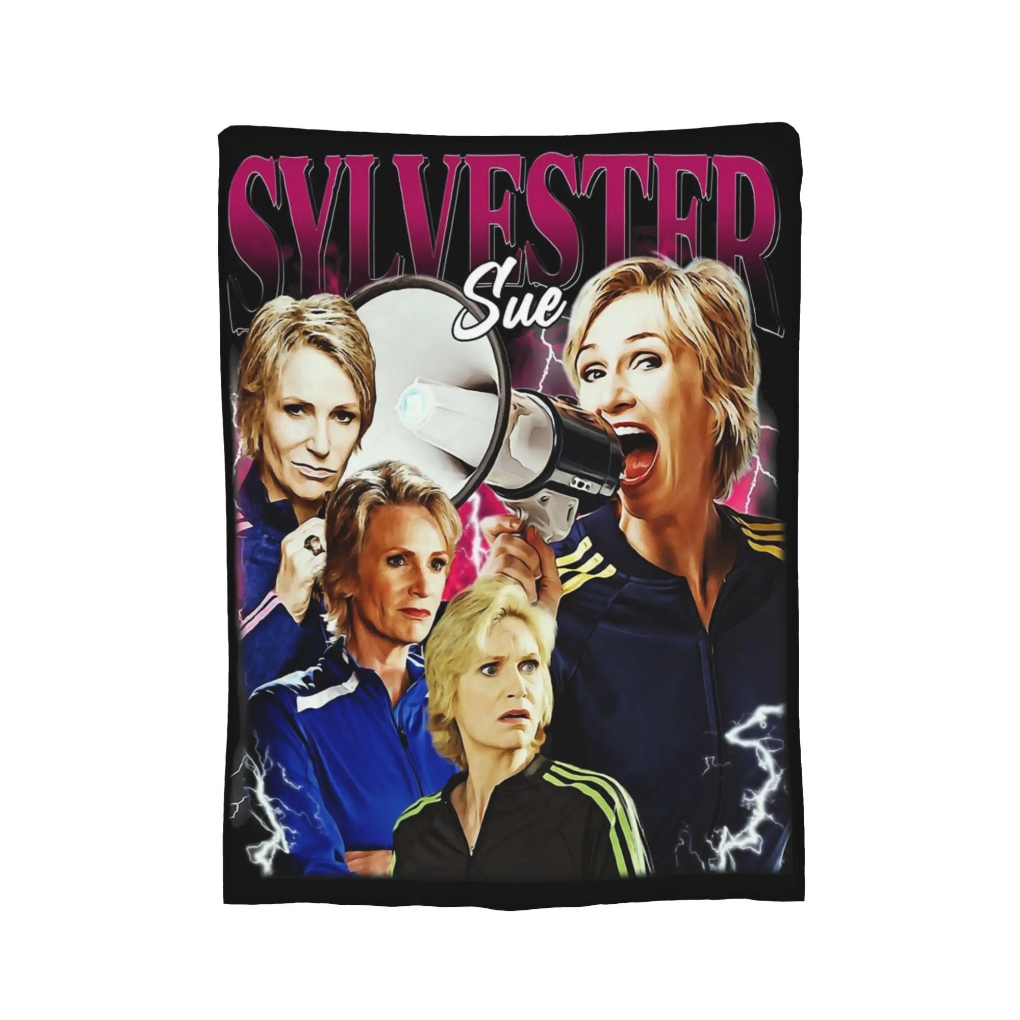 بطانية سو سيلفستر جلي من الفلانيل لجميع المواسم، بطانيات ناعمة متعددة الوظائف لحاف مكتب السرير #3