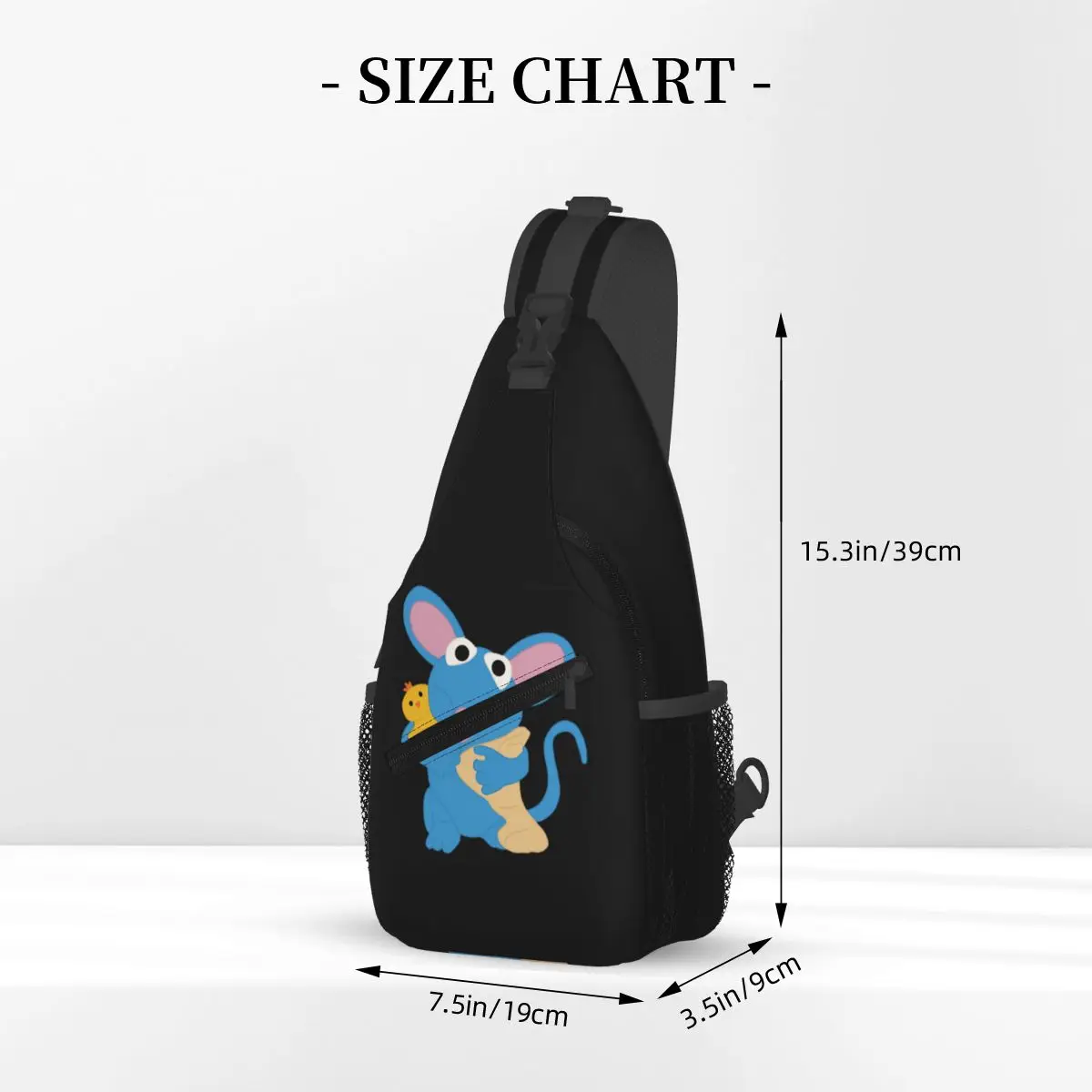 Tutter - Tas Dada Bear In The Big Blue House Tas Selempang Pria Tas Dada Ransel Crossbody Tas Bahu Daypack untuk Bepergian dan Mendaki