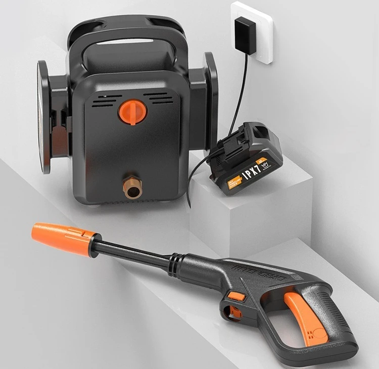 2025 Lavatrice per auto wireless - pistola ad acqua ad alta pressione portatile e ricaricabile - pompa a batteria al litio - pulizia