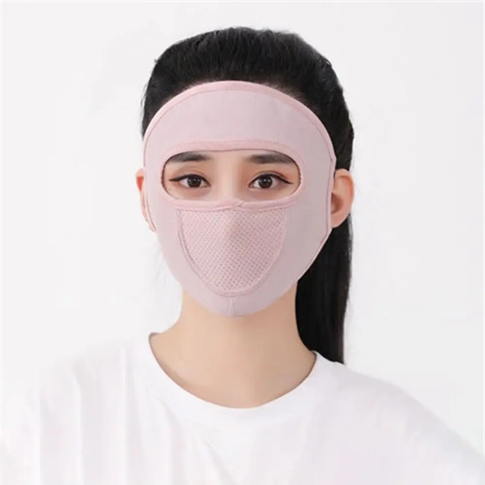 Ice Silk UV Protection Mask Fashion Full Face Thin Forehead Protector Breathable Sun Protection Mask Summer