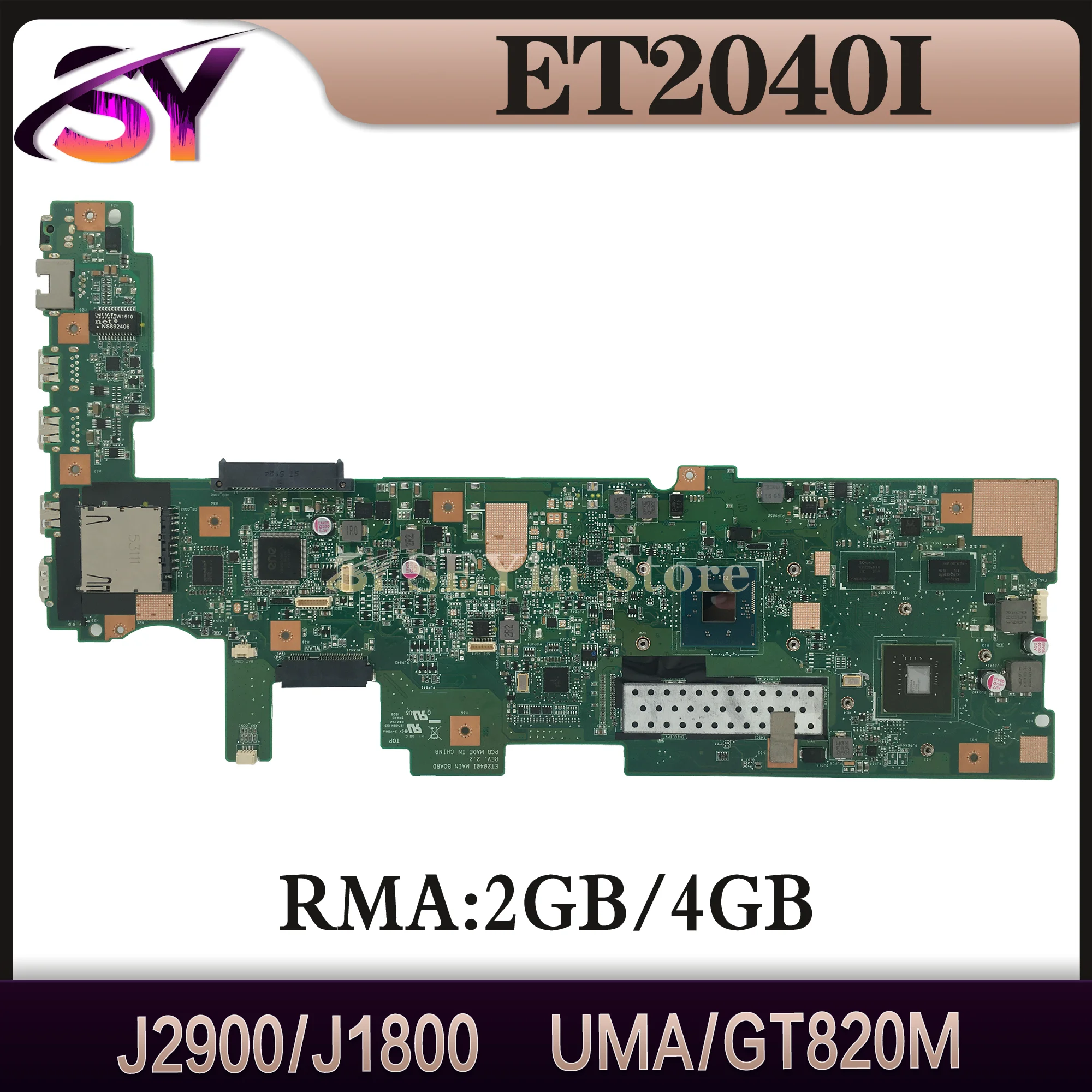 ET2040I Mainboard For ASUS ET2040INK ET2040IUK ET2040 All-in-one Computer Motherboard J2900 J1800 2G/4G-RAM UMA/GT820M