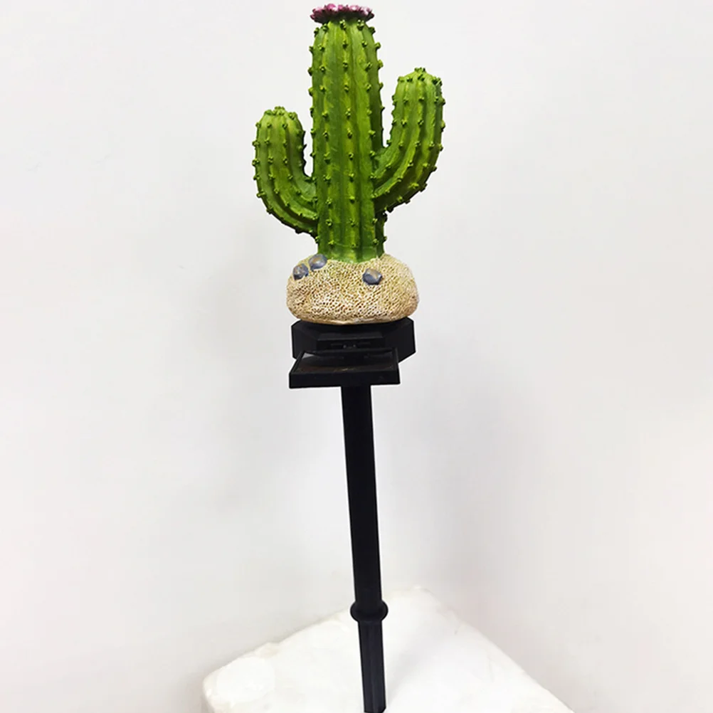

Solar Lawn Lamp Cactus Decorative Ground Lamp Outdoor Landscape Garden Solar Stake Light for Path Driveway Lawn Yard