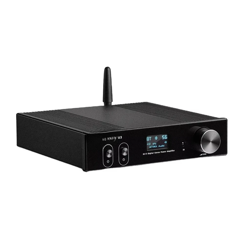 Amplificador BT de 150Wx2, Amplificador de Sonido Estéreo HiFi, Amplificador de Subwoofer, DAC USB, OLED, APTX, AMP, DIY 2.0, Cine en Casa