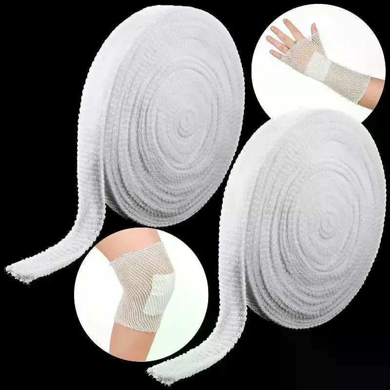 1 Roll Mesh Tubing Tubular Gauze Fix Breathable Bandage Elastic Net Wound Dressing Net Tubular Bandage Retainer For Adults Ankle