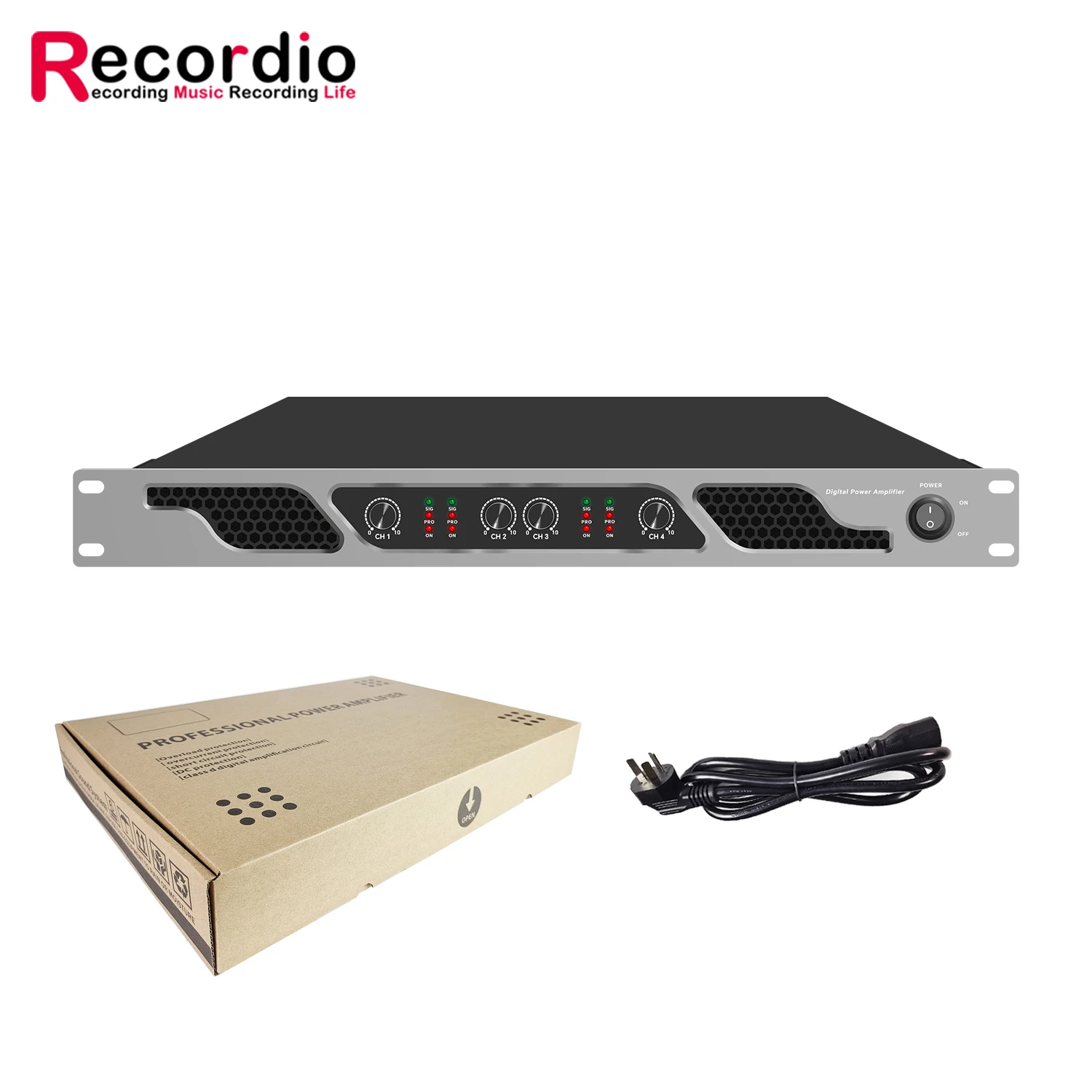 GAP-D5800 600 Вт * 4 усилители звука Dj цифровой усилитель мощности для профессиональных аудио сценических выступлений DJ бас-динамик