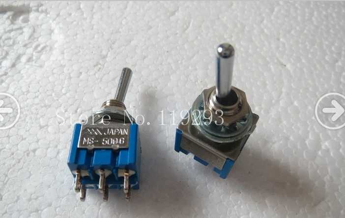[SA]Japan's three mountain toggle switches MS-500G 6 feet unilateral reset switch 6A125VAC--10PCS/LOT
