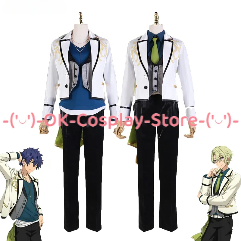 

Game Ensemble Stars Sazanami Jun Tomoe Hiyori Cosplay Costume Party Suit Coat Shirt Pants Halloween Uniforms Custom Made