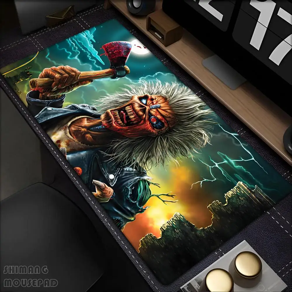 

Cool I-I-Iron M-Maiden Mousepad Large Gaming Mouse Pad LockEdge Thickened Computer Keyboard Table Desk Mat