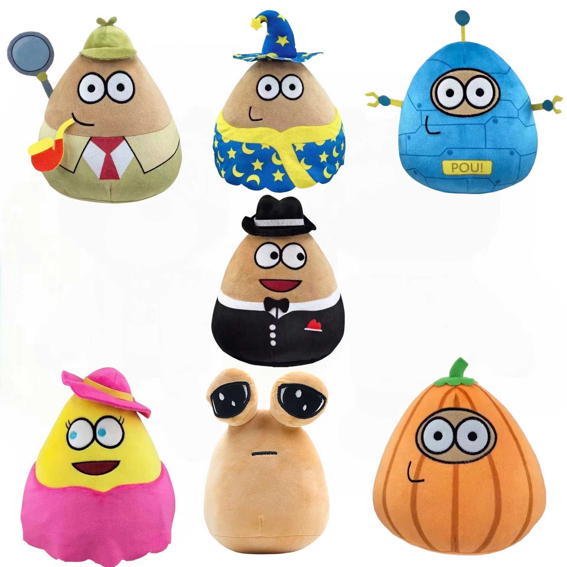 

New Hot Pet Alien Pou Plush Toy Furdiburb Emotion Alien Plushie Stuffed Animal Pou Doll for kids birthday gift