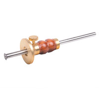 Wheel Marking Gauge with 1/32nd & 1mm Scale, Wood Scribe Tool Parallel Line Drawing Mortise Marking Ruler