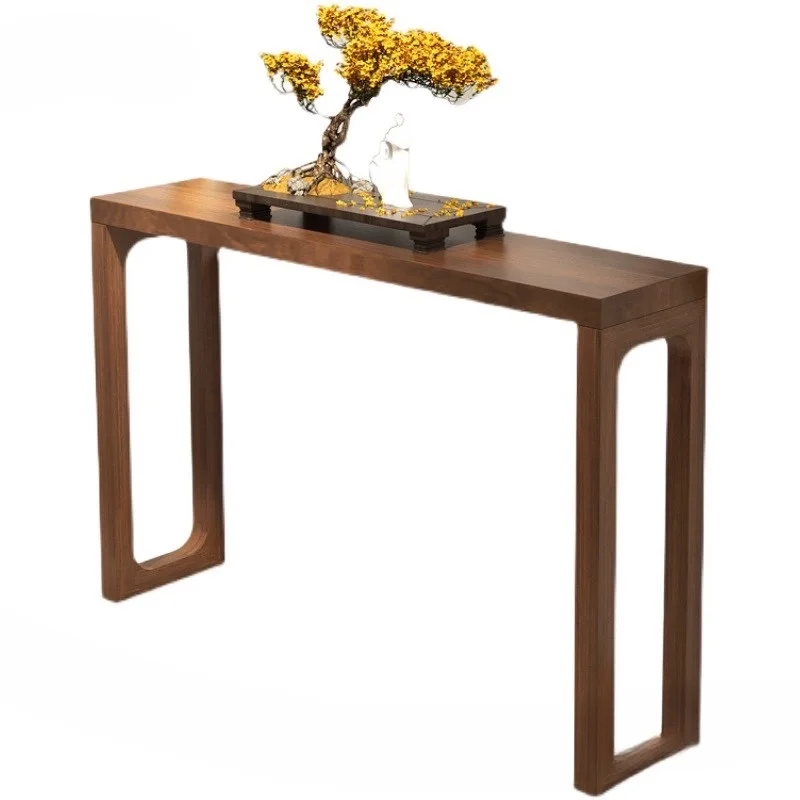 New Chinese Style Solid Wood Console Table for Corridor Long Narrow Side  for Living Room Entrance Wall  for Aisle