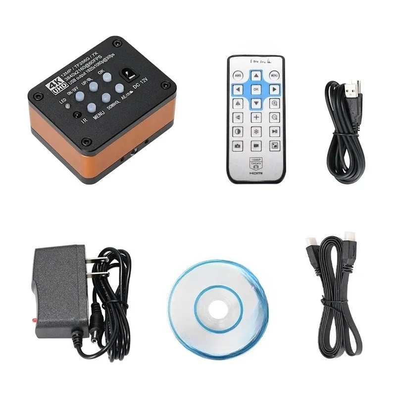 4 K UHD 60 FPS Microscope 180 X Parfocal Lens Industrial Electronic Digital Microscope for Phone Repair PCB Soldering
