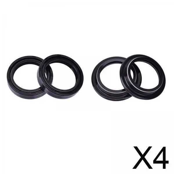 

Oil Seal Dust Seal Set Motorbike Front Fork Damper Rubber Wear Resistant High Temperature for Honda NSR250 Kawasaki