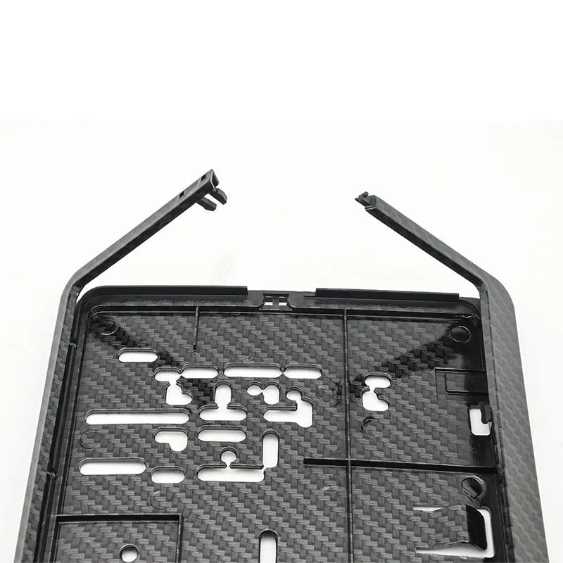 Black European Size License Plate Frame Holder