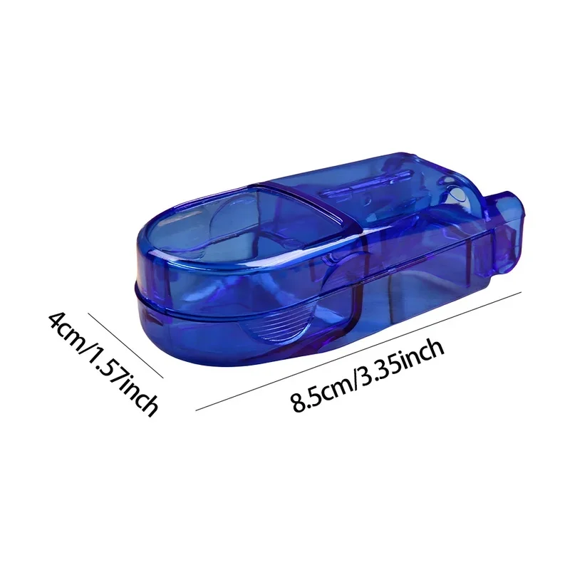 1/2/3pcs Portable Transparent Pill Cutter, Mini Medicine Divider Box, Travel Pill Splitter Tool