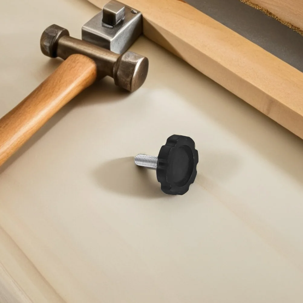 

4Pcs M8 Patio Umbrella Base Replacement Screws Tightening Knobs Secure Stable Outdoor Parasol Parts Umbrella Pole Fastening Cap