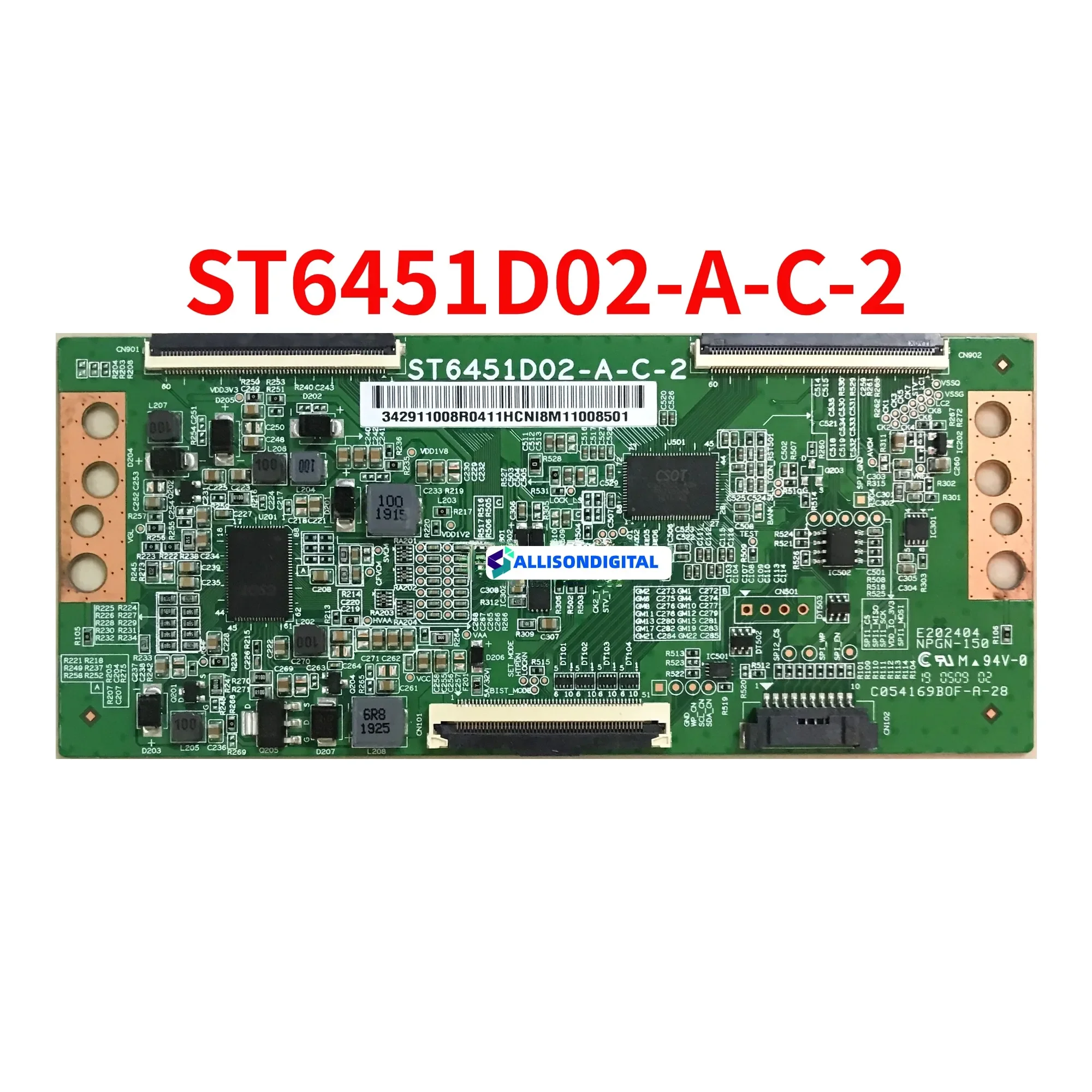 New Original for Xiaomi L65M5-EA Logic Board Tcon ST6451D02-A-C-2 65 Inch 4K