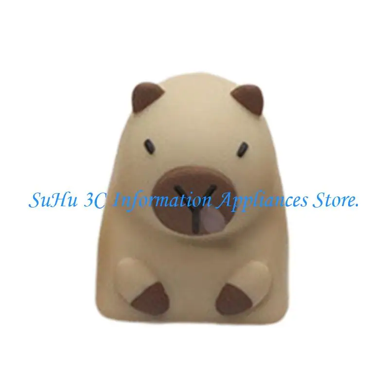 Artistic Capybara Resin Keycaps Durability Caps Comfortable Touch Feel