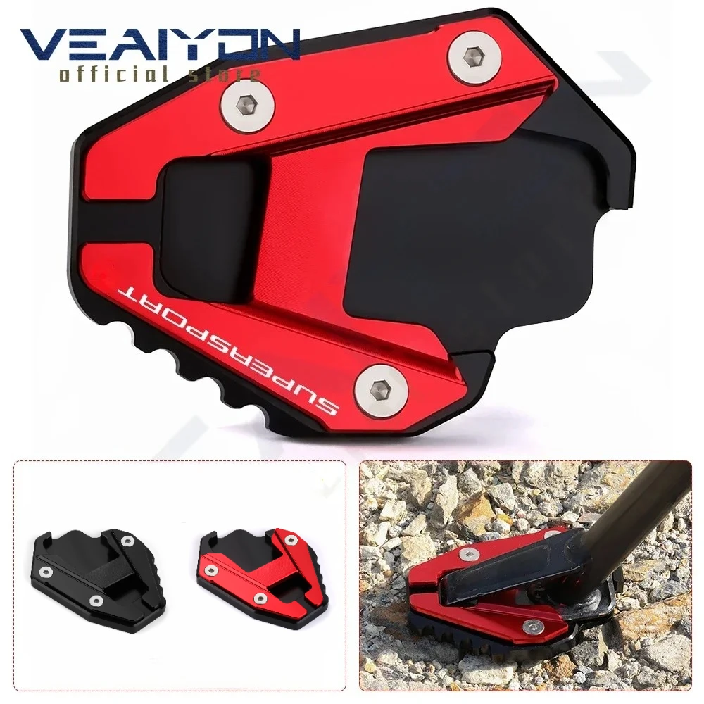 

For SUPERSPORT S Supersport 950 S supersports Motorcycle accessories Side Stand Kickstand Support Expand Protect pad Plate