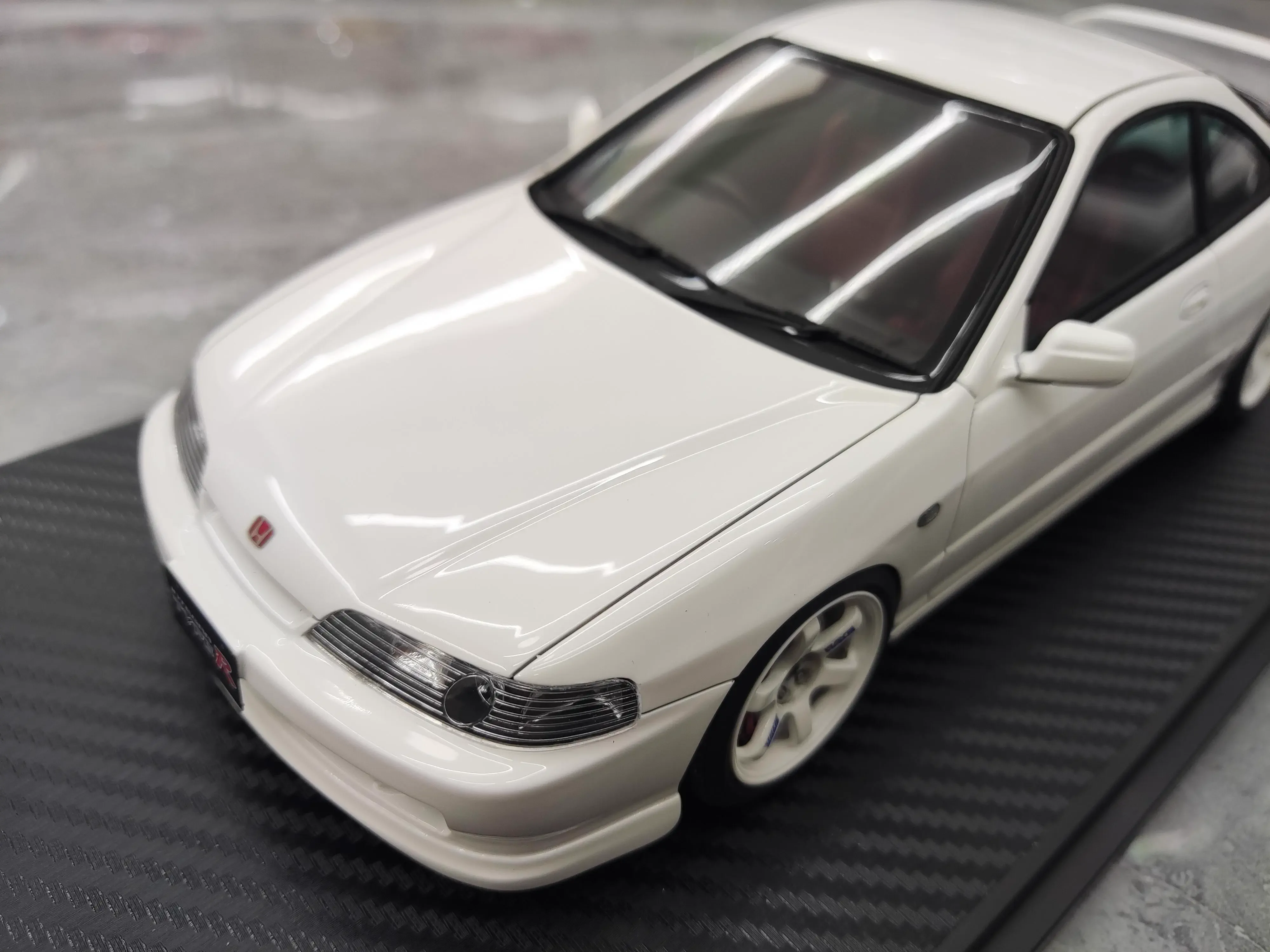 IG 1:18 DC2 INTEGRA TYPE R White JDM Simulation Limited Edition Resin Metal Static Car Model Toy Gift