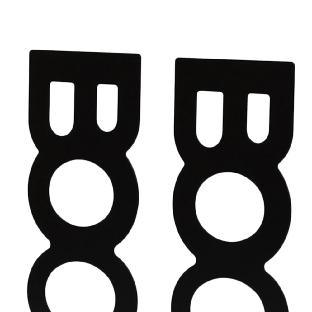 إطار معدني للكتب باللون الأسود 208 مم منظم كتب إبداعي عتيق أدوات مكتبية لغرفة الدراسة والمكتبة والقرطاسية #5