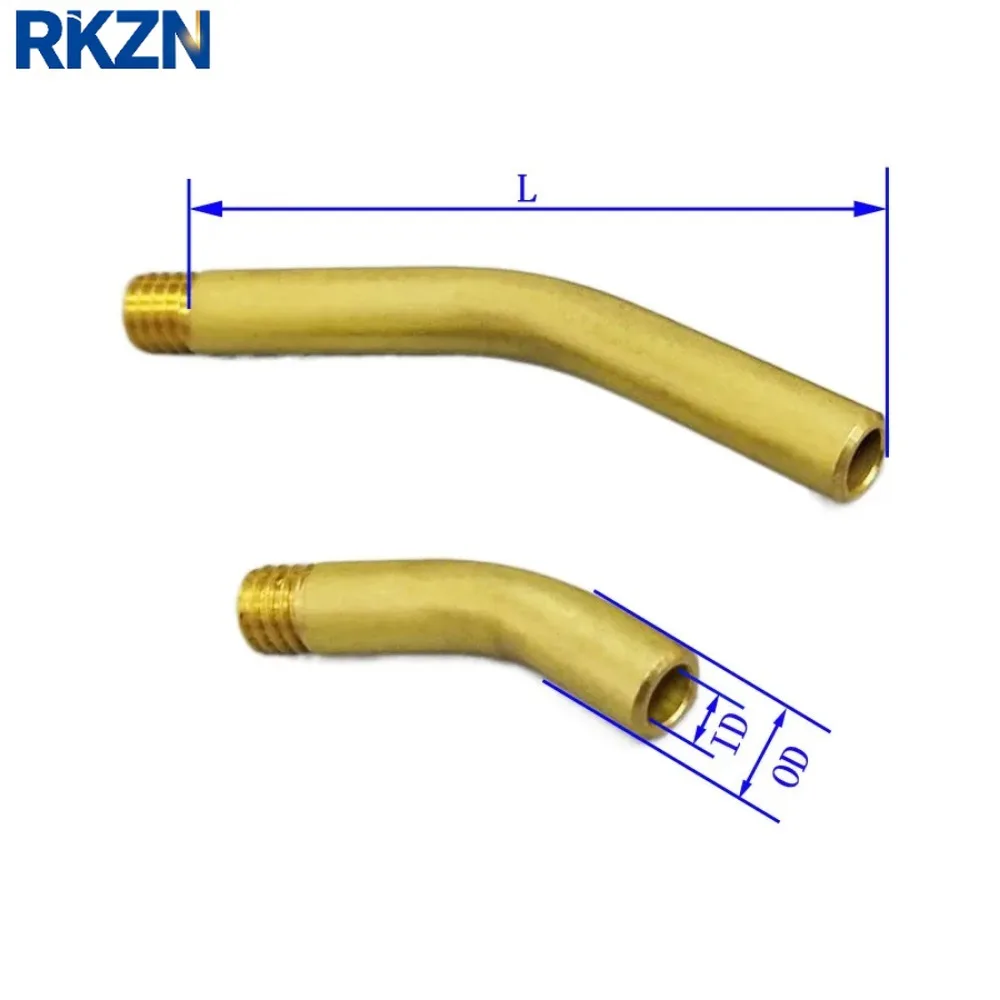 M5/M6/M8 Threaded Brass Hollow Bent Tube