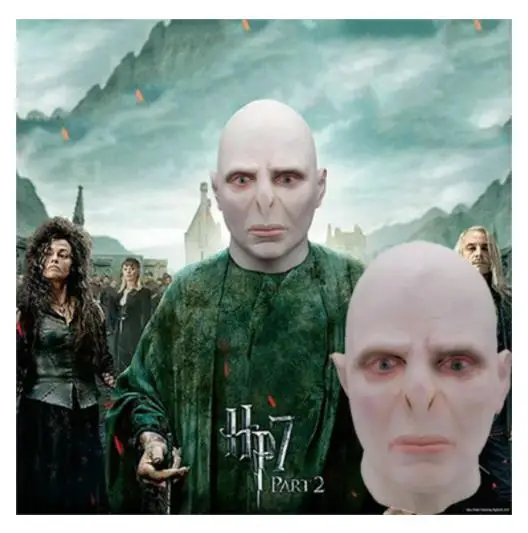 2023 New Arrival Voldemort Cos Headgear Latex Mask Halloween Voldemort Cosplay Mask for Kids Adults Gift Carvinal Cosplay Mask