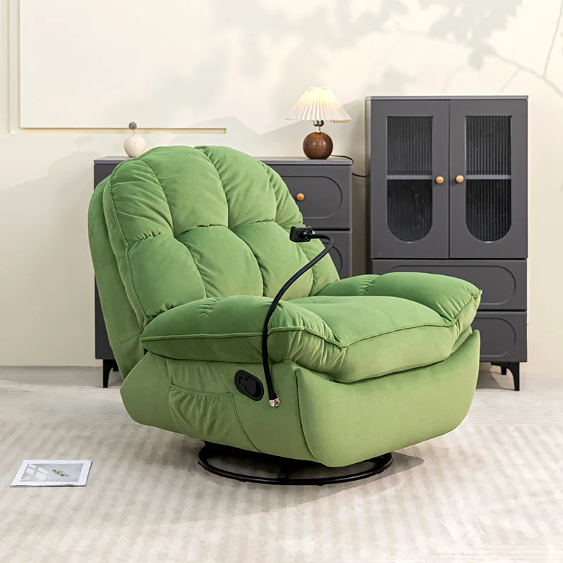 Electric function sofa space sofa cabin Internet celebrity small apartment living room home leisure single recliner lazy sofa