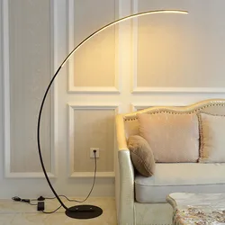 Lampada da terra a Led Dim con telecomando da pesca con Design da tavolo in ferro per luci da comodino per camera da letto con luce laterale del divano del soggiorno