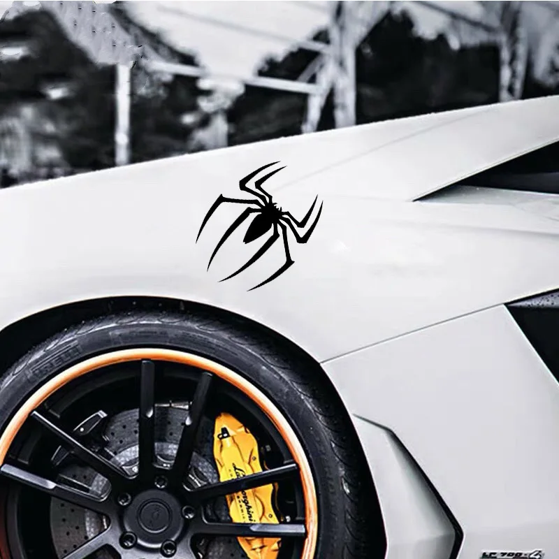Car Stickers Reptile Black Spider Electric Car Motorcycle Decoration Body Bumper Creative Personality Stickers Party Stickers