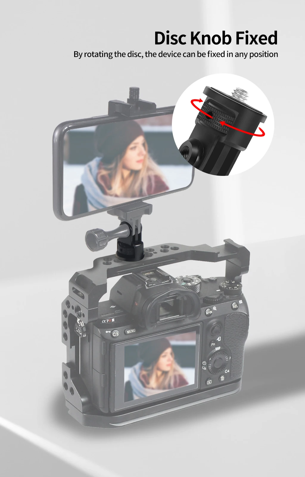 Aluminiumlegierung 1/4 Zoll Mini Stativadapter Halterung Basis für Gopro 13 12 11 10 für Insta360 X5 X4 X3 X2 für DJI Osmo Action Kamera – Detail 4
