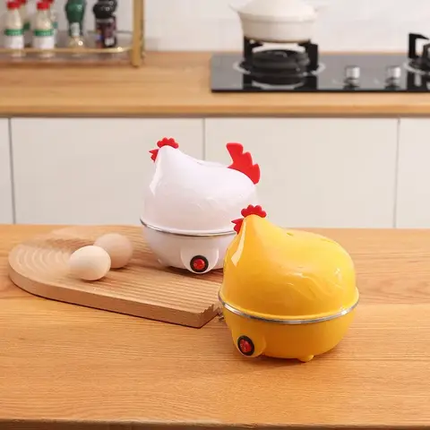 Egg Steamer 1PC Boiled Eggs Small Appliances Breakfast Machine Heating Plug-in Household Hot Rice Maker Kitchen Mini Portable